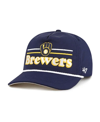 '47 Brand Men's Navy Milwaukee Brewers Campscape Hitch Adjustable Hat