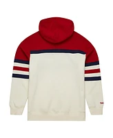 Mitchell & Ness Men's Cream/Scarlet St. Louis Cardinals Head Coach Pullover Hoodie