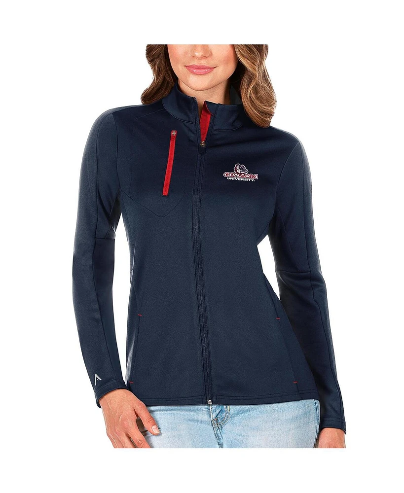 Antigua Women's Navy/Red Gonzaga Bulldogs Generation Full-Zip Jacket