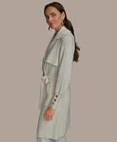 Donna Karan New York Women's Long Belted Cardigan