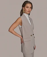 Donna Karan New York Women's Pinstripe Vest, Regular & Petite Sizes