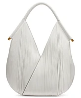Donna Karan Baldwin Large Laser-cut Shoulder with Leather Wrapped Rounded Handle