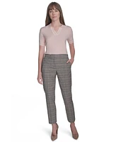 Tommy Hilfiger Women's Printed Mid-Rise Sloane Pants