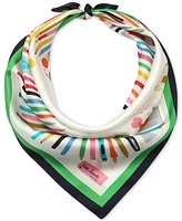 Kate Spade New York Art Supplies Silk Bandana Scarf