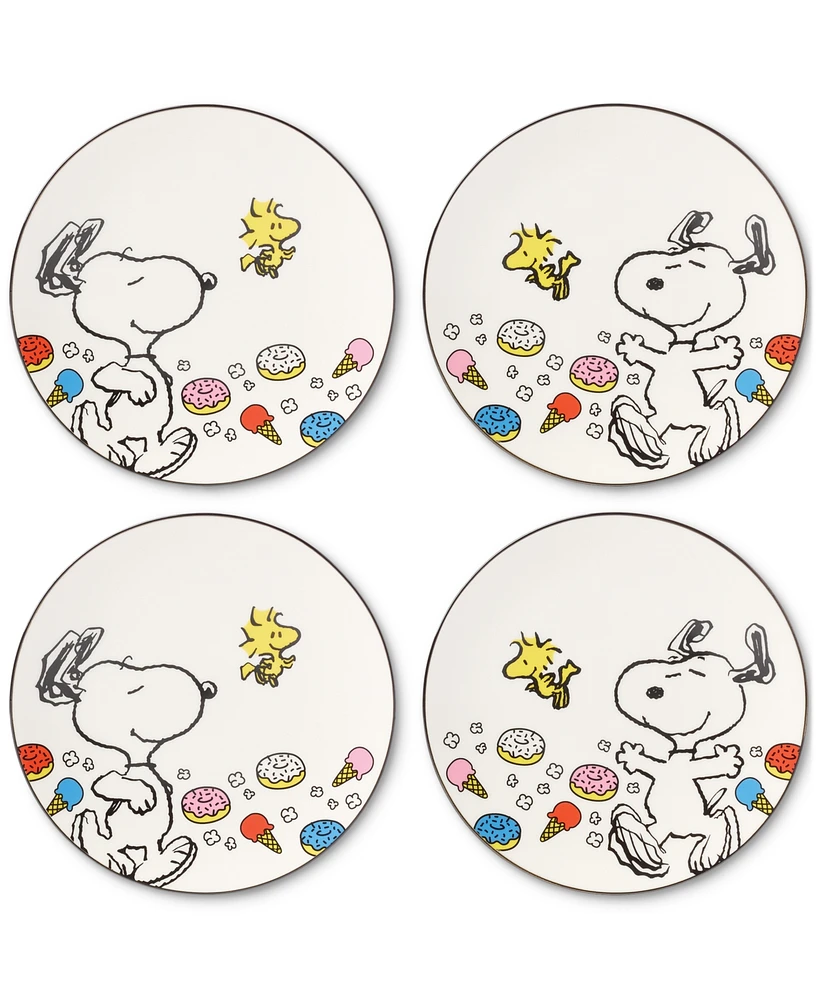 Lenox Chef Snoopy Accent Plates, Set of 4