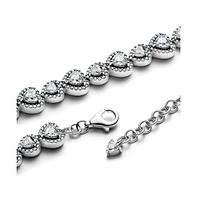 Pandora Sterling Silver Halo Hearts Bracelet
