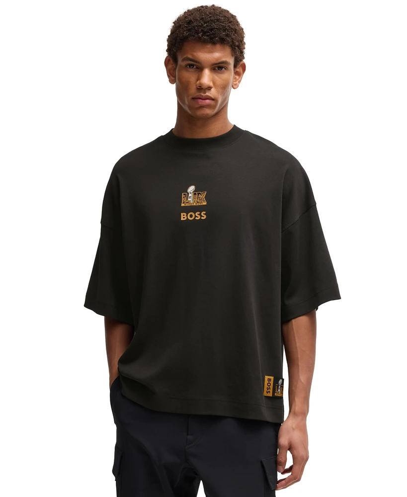 Hugo Boss x Nfl Men's Gold-Tone Embroidery T-Shirt