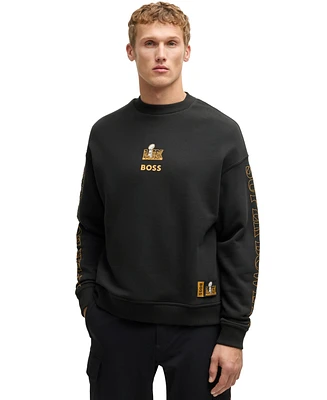 Hugo Boss x Nfl Men's Gold-Tone Embroidery Sweatshirt