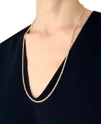 Italian Gold Forza Rope Chain 26" Necklace (2-3/4mm) in 14k Gold