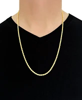 Italian Gold Forza Rope Chain 26" Necklace (3-1/5mm) in 14k Gold
