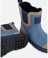 Deux par Big Boys Short Rain Boots Blue - Toddler|Child