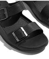 FitFlop Men's Gogh Moc Buckle Tumbled Leather Slides