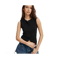 Cotton On Women's Charlie Button Front Tank