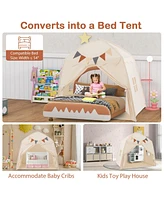 Kids Play Tent Bed with String Lights Extra Large Playhouse