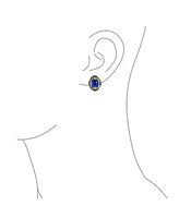 Bling Jewelry Fashion Crystal Oval Bali Style Clip-On Earrings Non-Pierced Ears Multiple Colors