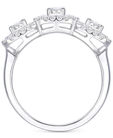 Diamond Triple Halo Ring (1 ct. t.w.) in 14k White Gold