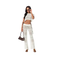 Women's Fable crochet Crop top