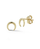 Rachel Zoe Fine Jewelry 14K Gold Dainty Horn Stud Earrings