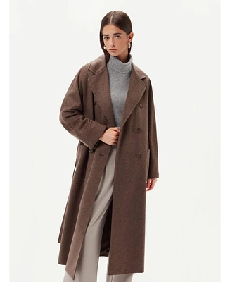 Gobi Cashmere 100% Double Breasted Long Coat