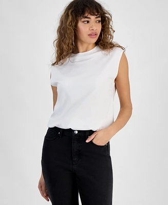Bar Iii Women's Sleeveless Blouson Tee, Exclusively at Macy's