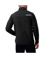 Darius Rucker Collection by Fanatics Men's Black Las Vegas Raiders Color Block Polar Fleece Full-Zip Jacket