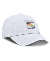 Fanatics Men's White New York Rangers Pride Adjustable Hat