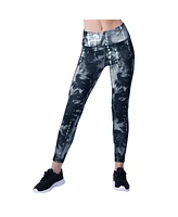 Msx by Michael Strahan Women's Navy Buffalo Bills Serena Tie-Dye Leggings