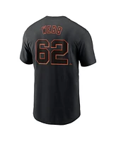 Nike Men's Logan Webb Black San Francisco Giants Fuse Name Number T-Shirt