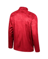 Colosseum Men's Crimson Oklahoma Sooners The Machine Half-Zip Jacket