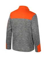 Colosseum Men's Gray/Orange Miami Hurricanes Guard Full-Zip Jacket