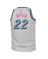 Nike Big Boys and Girls Jimmy Butler White Miami Heat 2024/25 Swingman Player Jersey - City Edition