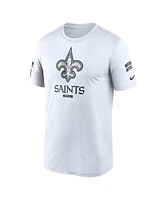 Nike Men's White New Orleans Saints 2024 Salute To Service Legend Performance T-Shirt