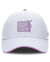 Fanatics Men's White Nhl Authentic Pro Hockey Fights Cancer Adjustable Hat