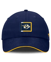 Fanatics Men's Gold/Navy Nashville Predators Authentic Pro Ripstop Adjustable Hat