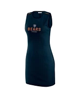 Wear by Erin Andrews Women's x Gracie Hunt Navy Chicago Bears Ribbed Tank Dress