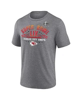 Fanatics Men's Heather Gray Kansas City Chiefs Super Bowl Lix Made It Tri-Blend T-Shirt