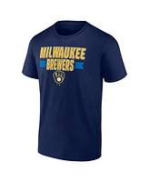 Fanatics Men's Navy Milwaukee Brewers Close Victory T-Shirt