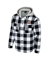 Colosseum Men's Black/White Florida State Seminoles Buffalo Plaid Full-Zip Jacket