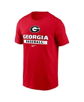 Nike Men's Red Georgia Bulldogs Baseball T-Shirt