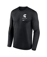 Nike Men's Black Michigan State Spartans Primary Stack Legend Long Sleeve T-Shirt