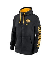 Nike Men's Black Iowa Hawkeyes Primetime Primary Mascot Full-Zip Hoodie