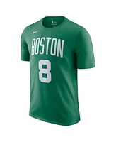 Nike Men's Kristaps Porzingis Kelly Green Boston Celtics Icon Edition Name Number T-Shirt