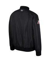 Colosseum Men's Black Mississippi State Bulldogs Full-Zip Bomber Jacket