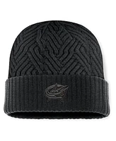 Fanatics Men's Black Columbus Blue Jackets Authentic Pro Road Cuffed Knit Hat