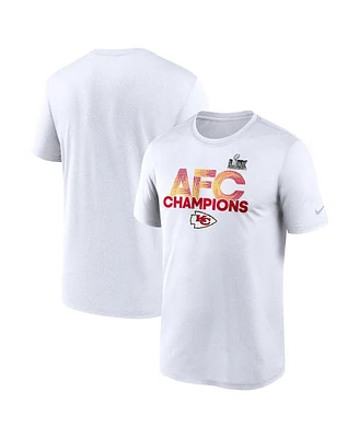 Nike Men's White Kansas City Chiefs 2024 Afc Champions Legend T-Shirt