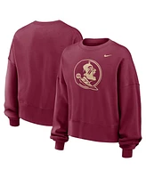 Nike Women's Garnet Florida State Seminoles Oversized Essential Pullover Sweatshirt