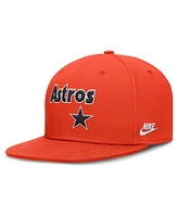 Nike Men's Orange Houston Astros Cooperstown True Performance Fitted Hat