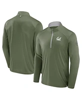 Fanatics Men's Olive Cal Bears Oht Military Appreciation Defender Quarter-Zip Jacket