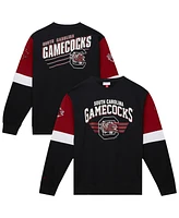 Mitchell & Ness Men's Black South Carolina Gamecocks Allover Crew 3.0 Pullover Sweatshirt