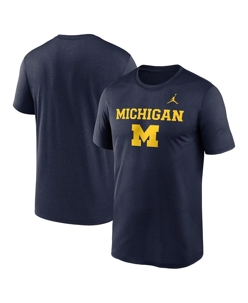 Jordan Men's Navy Michigan Wolverines Lockup Legend Performance T-Shirt